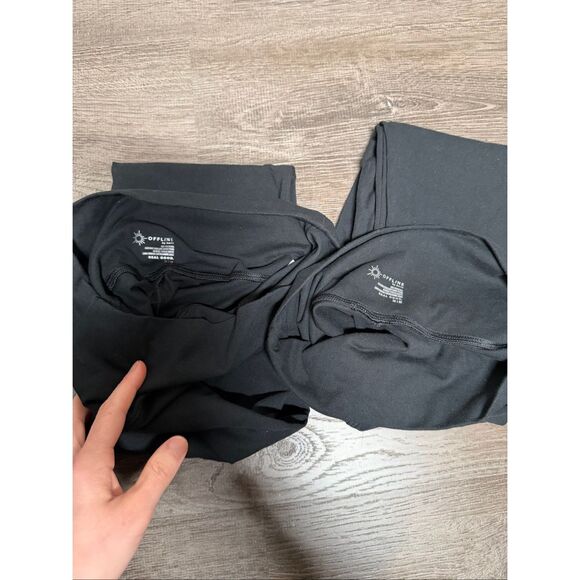 Offline Aerie bundle of 2 OG high rise black leggings LONG Medium - Picture 2 of 6